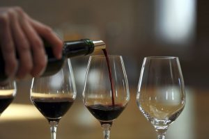 Pouring into glass